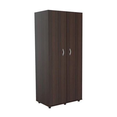 2 Door Wardrobe/Armoire Espresso - Inval - Image 8