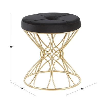 Jasmine Contemporary Vanity Stool - LumiSource - Image 7