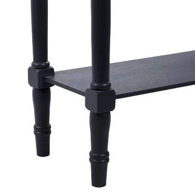 Traditional Wood Console Table Black - Olivia & May - Image 3