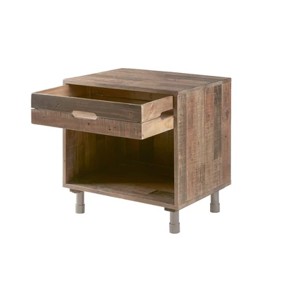 Renu Solid Wood Nightstand Natural - Image 3