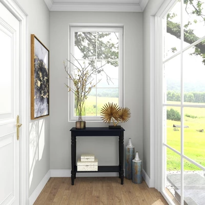 Traditional Wood Console Table Black - Olivia & May - Image 14