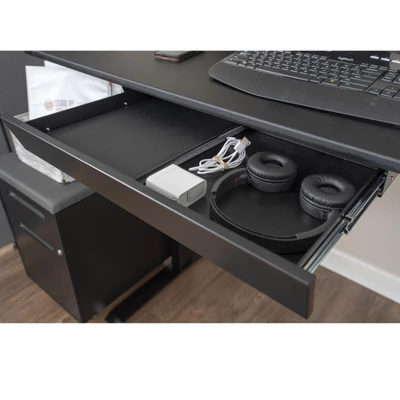 Stand Up Desk Store Add-On Office Sliding Under-Desk Drawer Storage Organizer For Standing Desks - Image 2