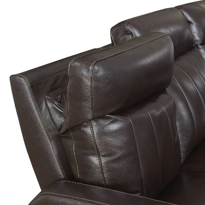 Coachella Power Recliner Loveseat Brown - Steve Silver Co. - Image 10