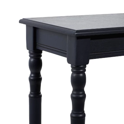 Traditional Wood Console Table Black - Olivia & May - Image 2