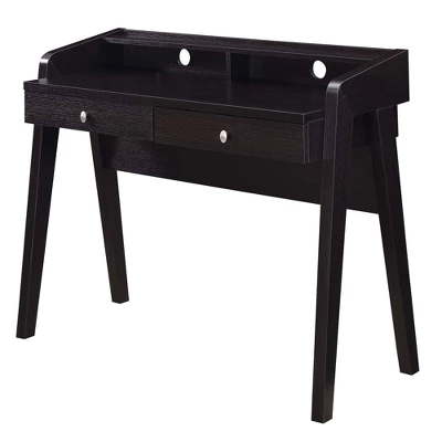 Newport Deluxe 2 Drawer Desk With Shelf - Breighton Home - Image 7