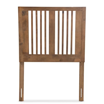 Twin Harena Wood Headboard Walnut - Baxton Studio