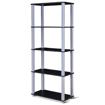 Tangkula 5-Tier Storage Rack Display Shelves Bookshelf For Home Office - Image 7