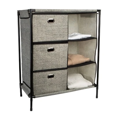 Simplify 6 Grid Storage Organizer Black - Image 2