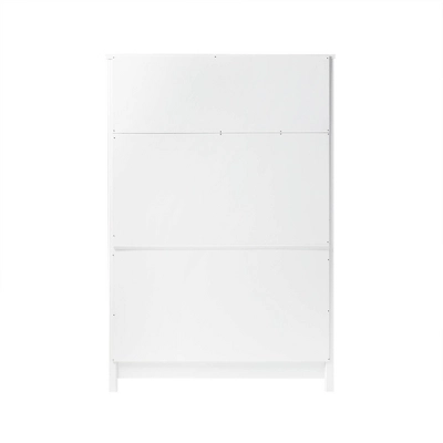 Farmhouse 5 Drawer Grooved Tall Storage Dresser White - Saracina Home - Image 4