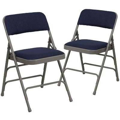 Emma And Oliver 2 Pack Home & Office Portable Party Events Padded Metal Folding Chair - Image 13