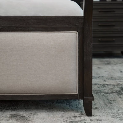 5pc Cindi Sleigh Bedroom Set Gray - Abbyson Living - Image 5