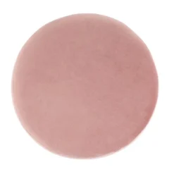 BirdRock Home Round Velvet Ottoman Foot Stool - Dusty Rose