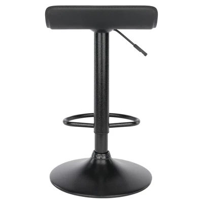 Set Of 2 Obsidian Adjustable Swivel Air Lift Stool Black - Winsome - Image 7