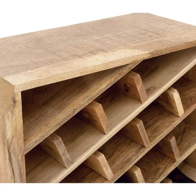 Modern Wood Wine Rack Brown - Olivia & May - Image 13