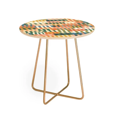 Gigi Rosado Pastel Mosaic Side Round Table - Deny Designs - Image 5