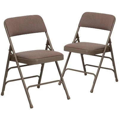 Emma And Oliver 2 Pack Home & Office Portable Party Events Padded Metal Folding Chair - Image 12