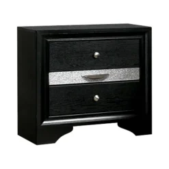 2pc Whether By Nightstand And Dresser Set Black - MiBasics