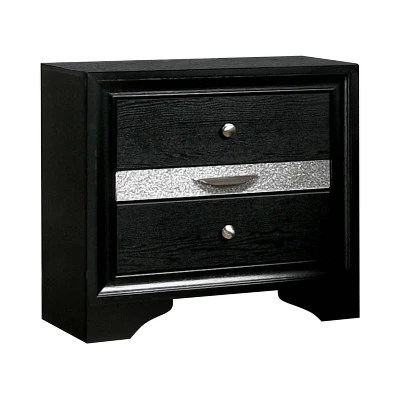 2pc Whether By Nightstand And Dresser Set Black - MiBasics