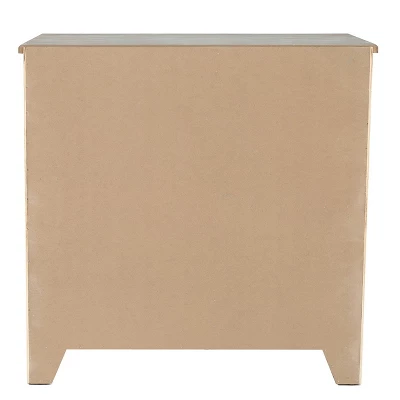 LuxenHome Distressed White And Gray Wood 1-Door Storage Wine Cabinet - Image 10