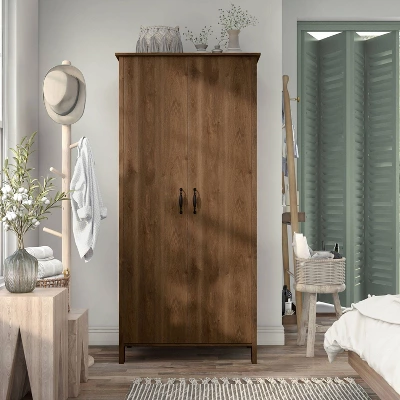 Andreasson Wardrobe Closet Distressed Walnut - HOMES: Inside + Out - Image 2