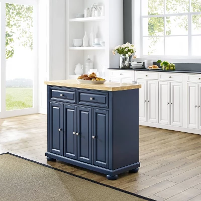 Madison Kitchen Island Navy - Crosley - Image 8