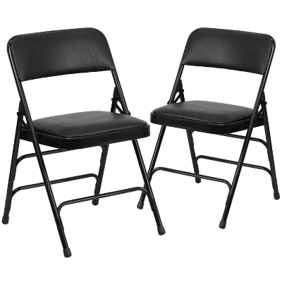 Emma And Oliver 2 Pack Home & Office Portable Party Events Padded Metal Folding Chair - Image 15