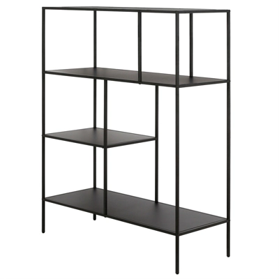 48" Tall Black Bronze Bookcase - Henn&Hart - Image 3