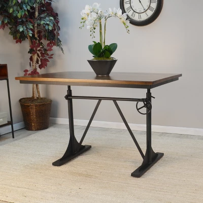 Lake Adjustable Dining Table Black - Carolina Chair & Table - Image 4