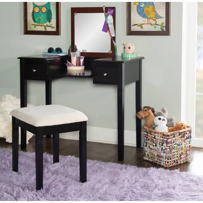 Camden Vanity Set Black Cherry - Linon - Image 8