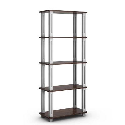 Tangkula 5-Tier Storage Rack Display Shelves Bookshelf For Home Office - Image 4