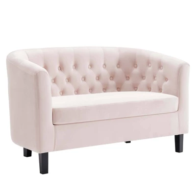Prospect Performance Velvet Loveseat Pink - Modway