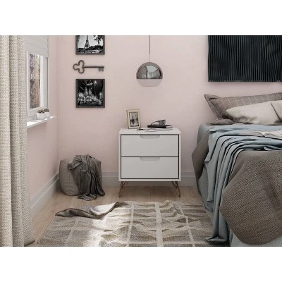 2.0 Rockefeller Nightstand - Manhattan Comfort