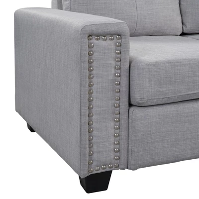 108" Reversible L-Shape Sectional Sofa Couch With Storage Ottoman-ModernLuxe - Image 11