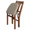 Set Of 2 Stakmore Folding Chair With Blush Seat - Brown