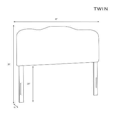 Twin Tufted Headboard In Velvet Blush Pink - Skyline Furniture - Image 6