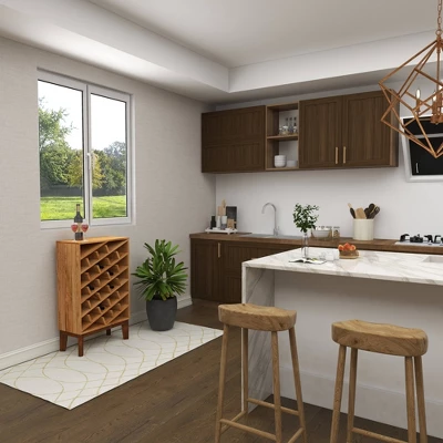 Modern Wood Wine Rack Brown - Olivia & May - Image 12