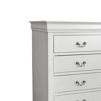 32" Louis Philippe III Chest White - Acme Furniture - Image 3