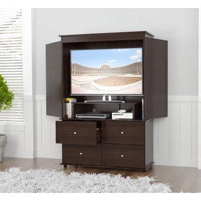 70.9" Video Combo Armoire Espresso - Inval - Image 2