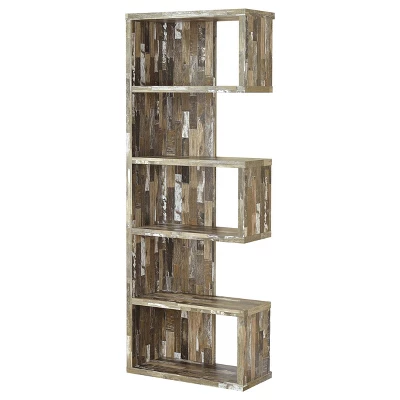 Joey 5 Shelf Bookcase Salvaged - Coaster - Image 10
