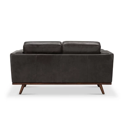 Taverly Leather Loveseat - Abbyson Living - Image 2
