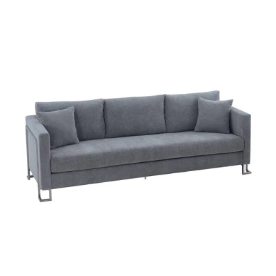 Heritage Fabric Upholstered Sofa - Armen Living - Image 2