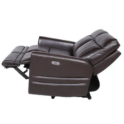 Coachella Power Recliner Loveseat Brown - Steve Silver Co. - Image 5