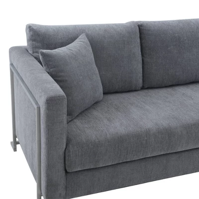 Heritage Fabric Upholstered Sofa - Armen Living - Image 4