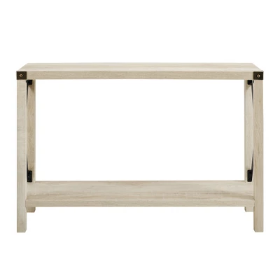 Sophie Rustic Industrial X Frame Entry Table - Saracina Home - Image 2