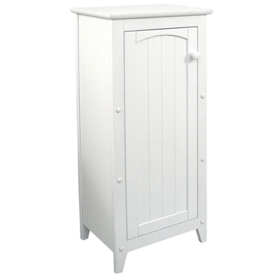 Wood Storage Cabinet In White-Pemberly Row