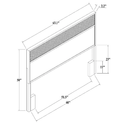 Wood & Cane Transitional Headboard - Hearth & Handâ„¢ With Magnolia - Image 6