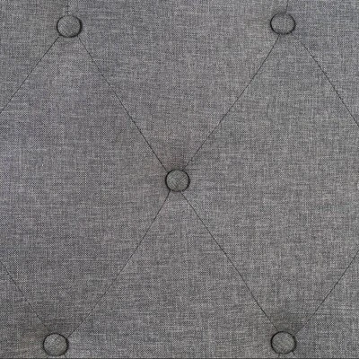 Mavn Upholstered Platform Bed, Modern Tufted Headboard Dark Gray - Mellow - Image 5