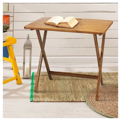 Folding Table With Solid American Red Oak - Flora Home - Image 5
