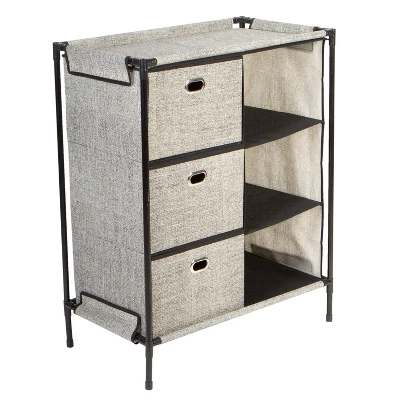 Simplify 6 Grid Storage Organizer Black