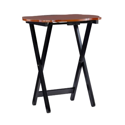 Austin Tray Table Set Black/Hazelnut - Powell Company - Image 4